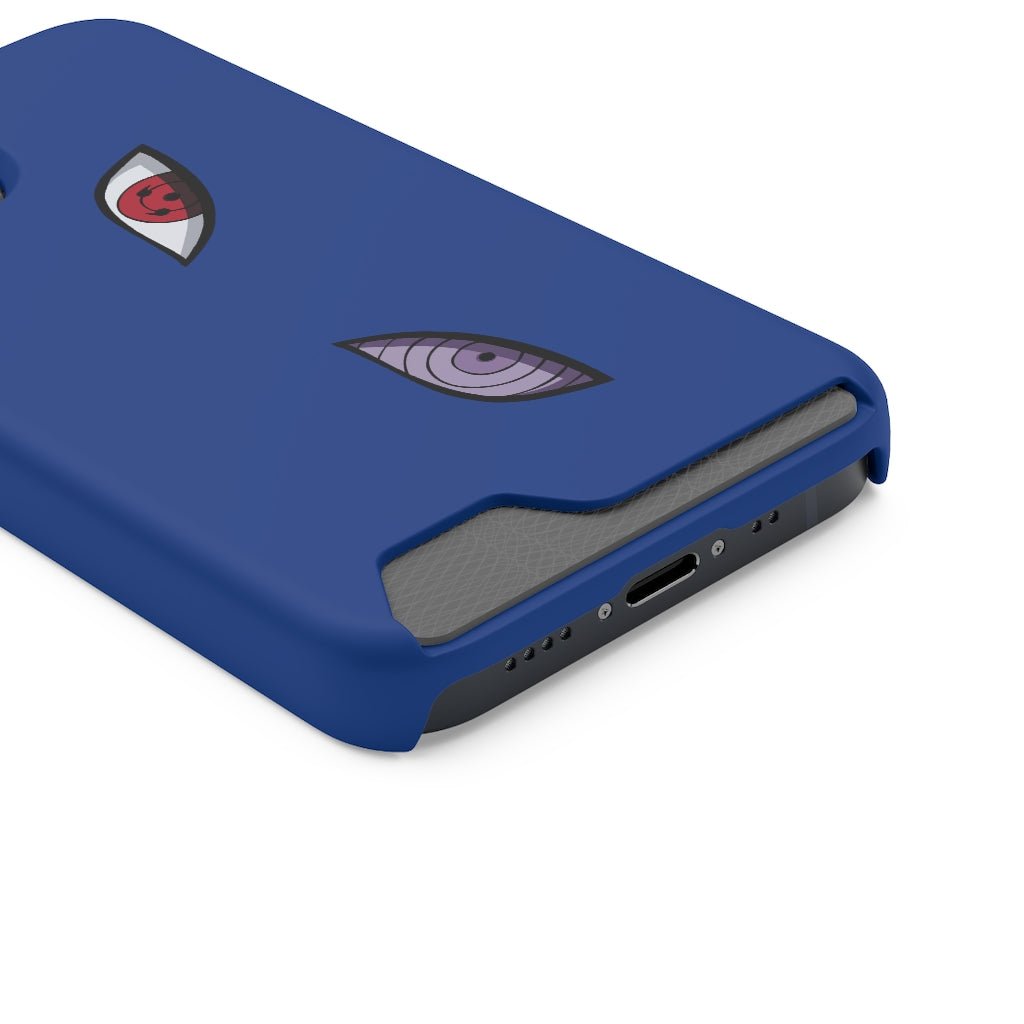 Sasuke Eyes Phone Case With Card Holder - One Punch Fits