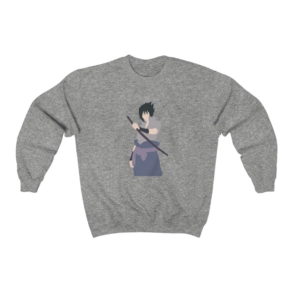 Sasuke Uchiha Naruto Anime Crewneck Sweatshirt - One Punch Fits
