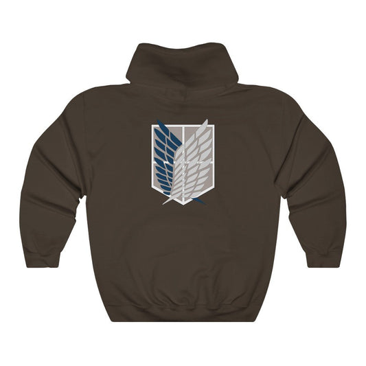 Scout Regiment Attack on Titan Anime Hoodie (Front & Back Design) - One Punch Fits