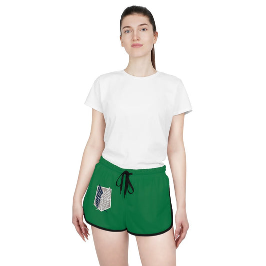 Scout Regiment Attack on Titan Anime Women's Relaxed Shorts - One Punch Fits