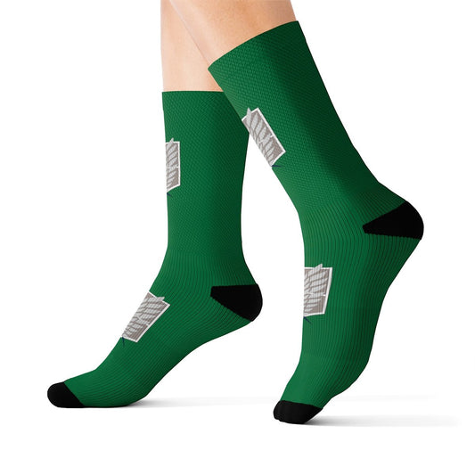 Scout Regiment Logo Attack on Titan Anime Socks - One Punch Fits