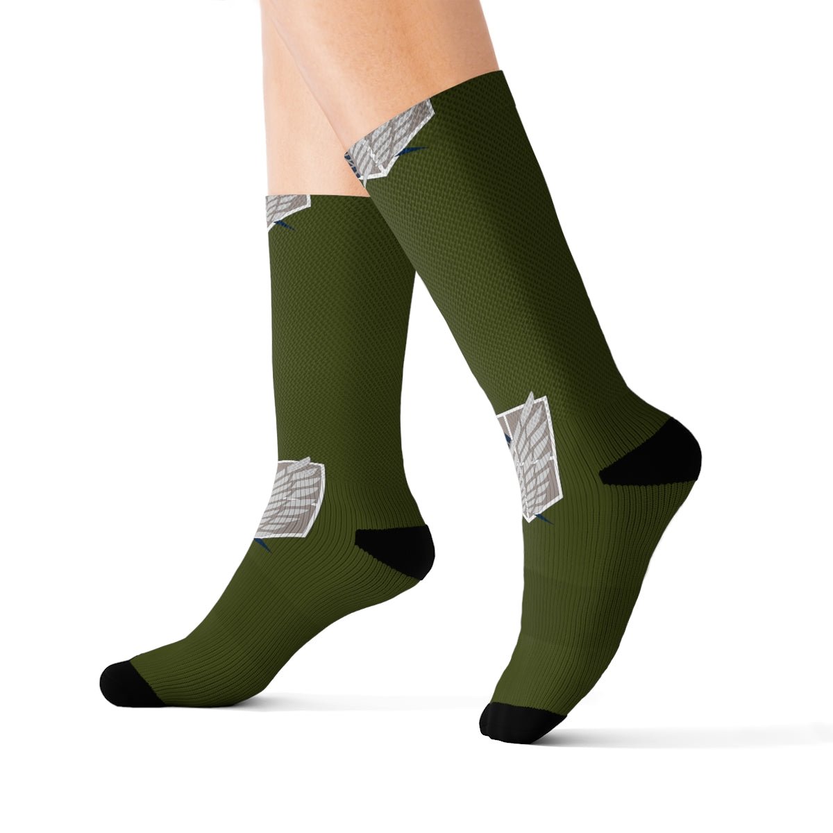 Scout Regiment Logo Attack on Titan Anime Socks - One Punch Fits