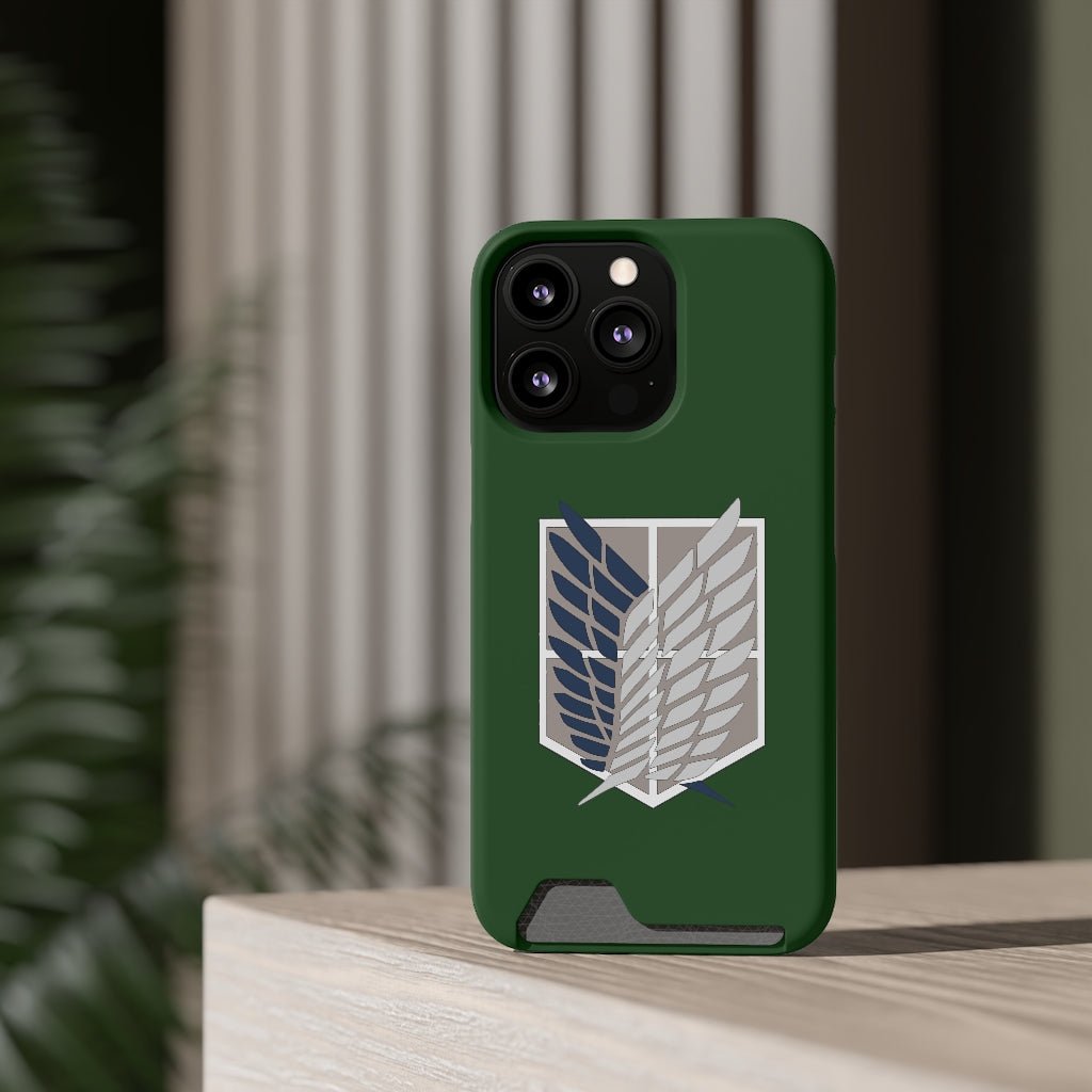 Scout Regiment Phone Case With Card Holder - One Punch Fits