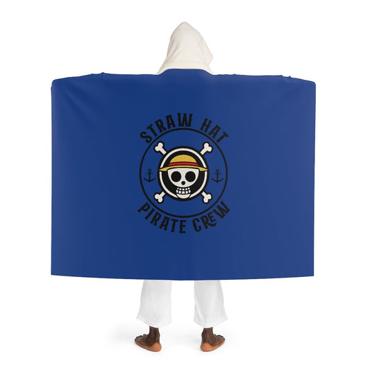 Straw Hat Pirate Crew One Piece Sherpa Fleece Hooded Blanket - One Punch Fits