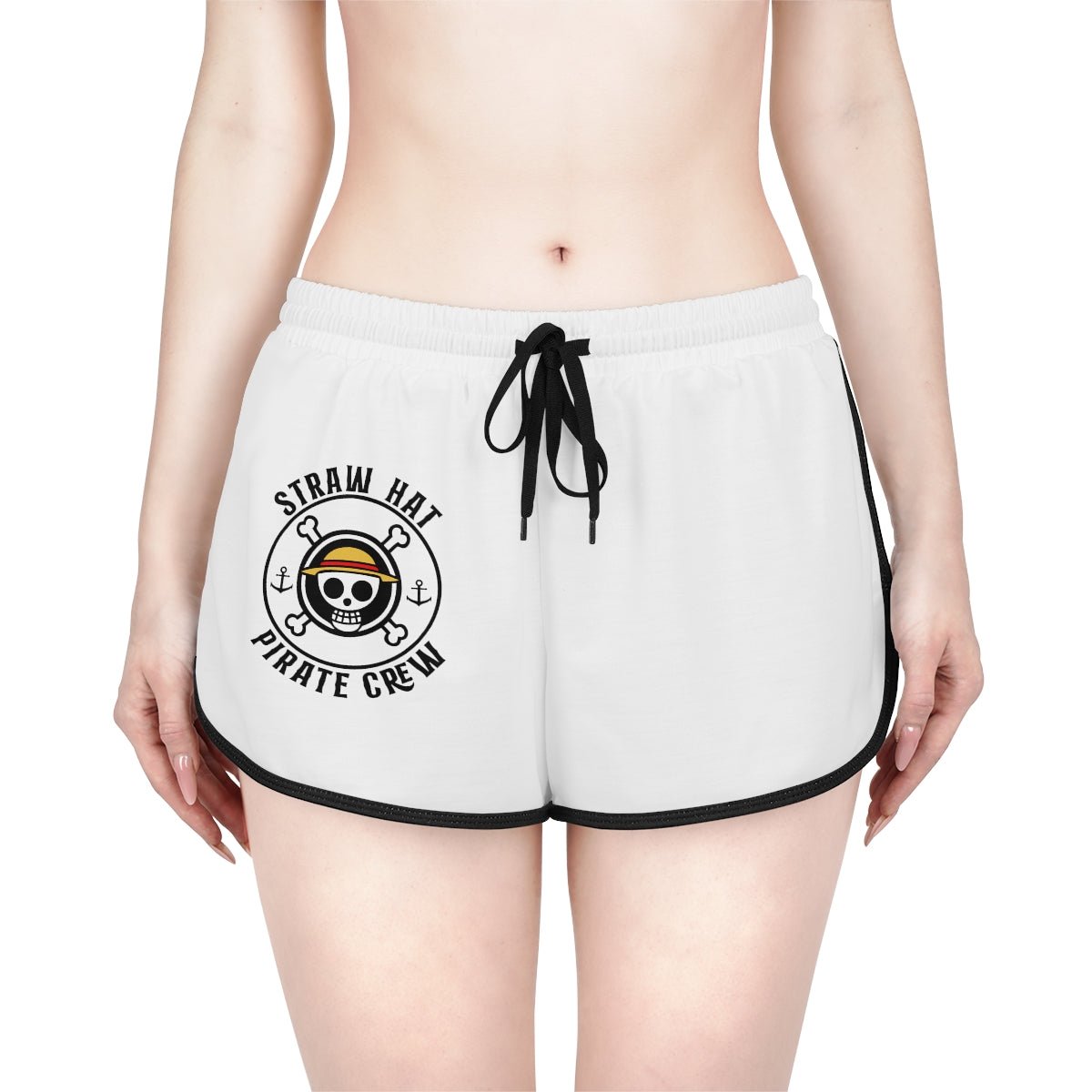 Straw Hats Pirate Crew Logo One Piece Anime Women's Relaxed Shorts - One Punch Fits
