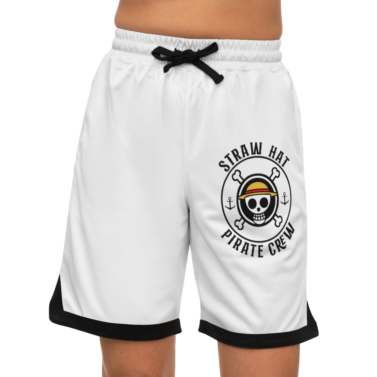 Straw Hats Pirate Crew One Piece Anime Athletic Shorts w/Pockets - One Punch Fits