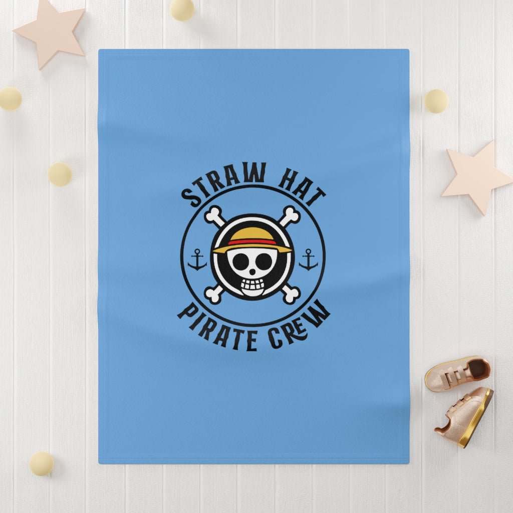 Straw Hats Pirate Crew Soft Fleece Baby Blanket - One Punch Fits