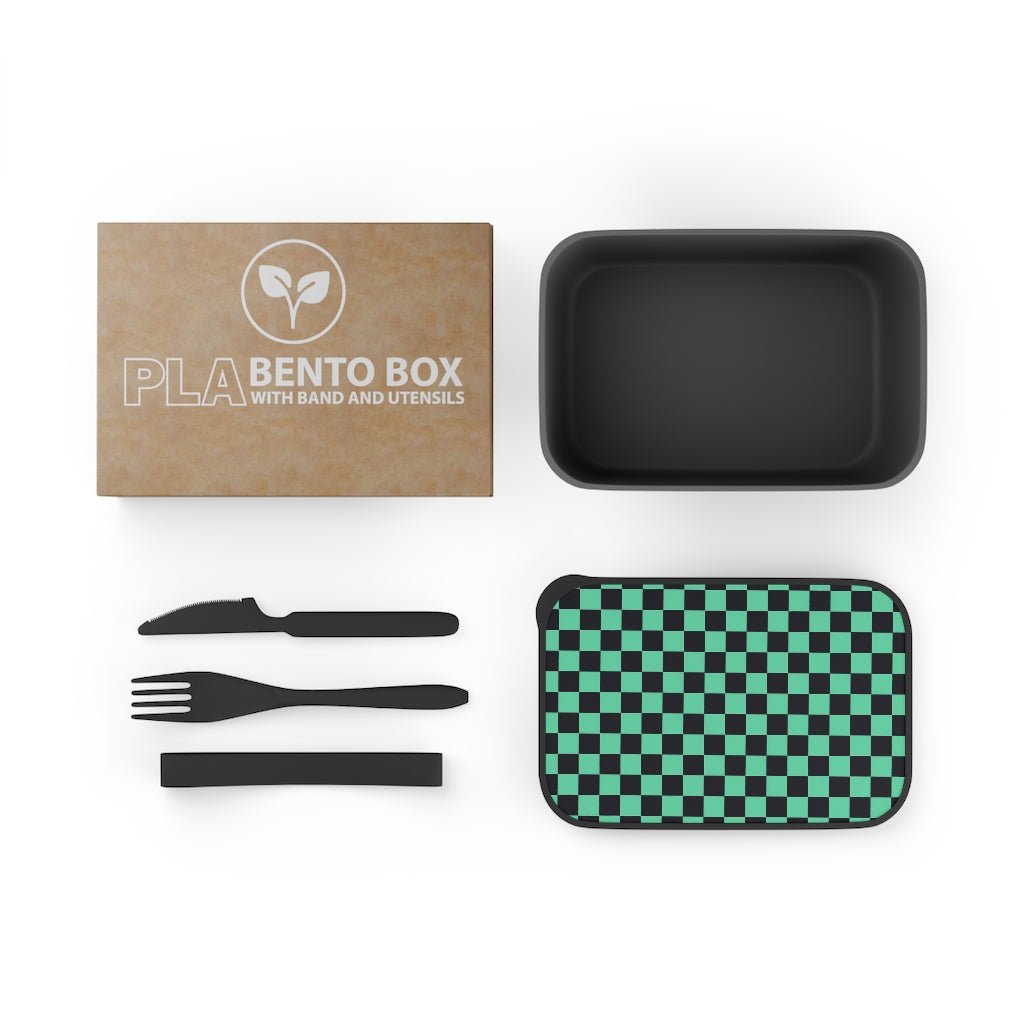 Tanjiro Bento Box with Band and Utensils - One Punch Fits