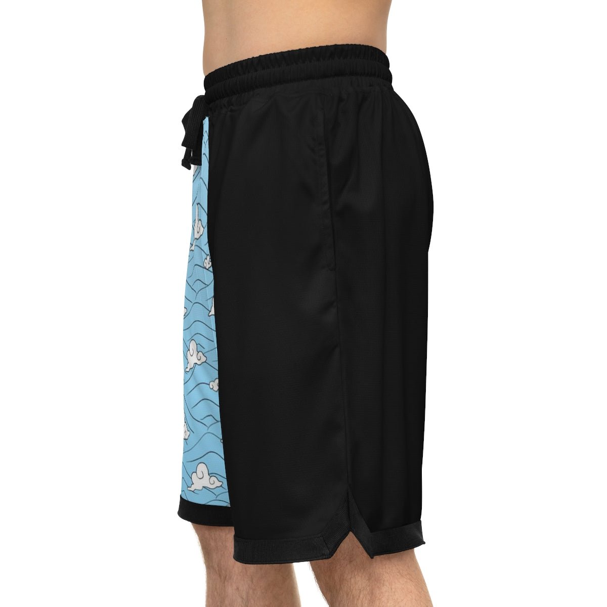 Tanjiro Cloud Demon Slayer Anime Athletic Shorts w/Pockets - One Punch Fits