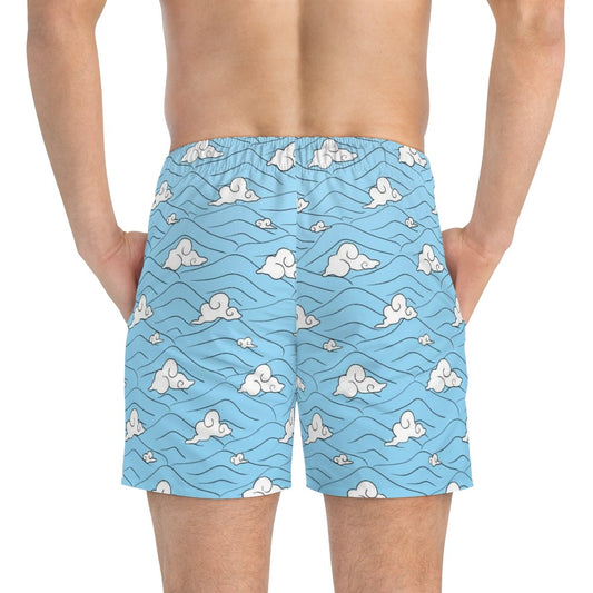 Tanjiro Cloud Demon Slayer Anime Swimsuit Trunks - One Punch Fits
