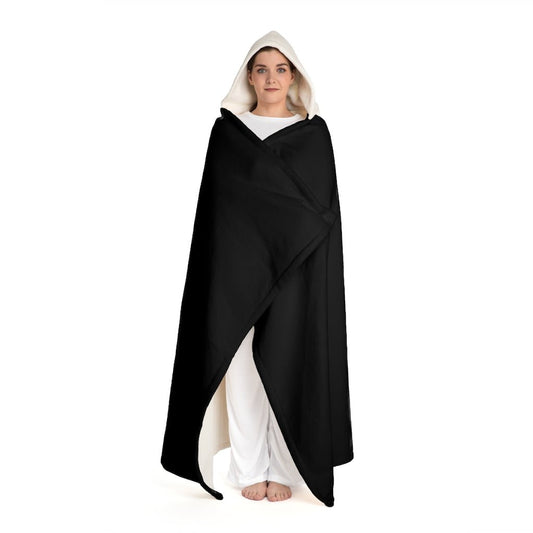Tanjiro Moon Sherpa Fleece Hooded Blanket - One Punch Fits