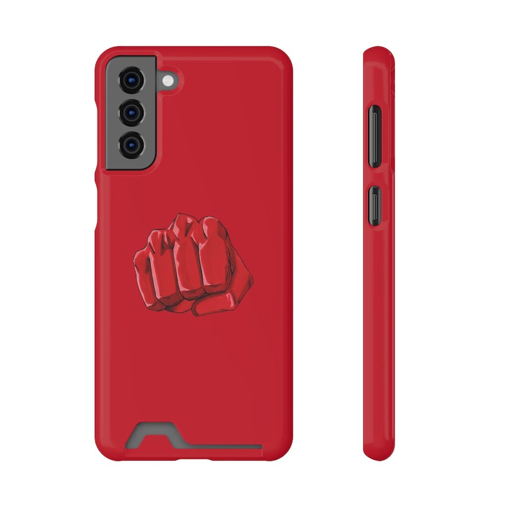 The One Punch Phone Case With Card Holder - One Punch Fits