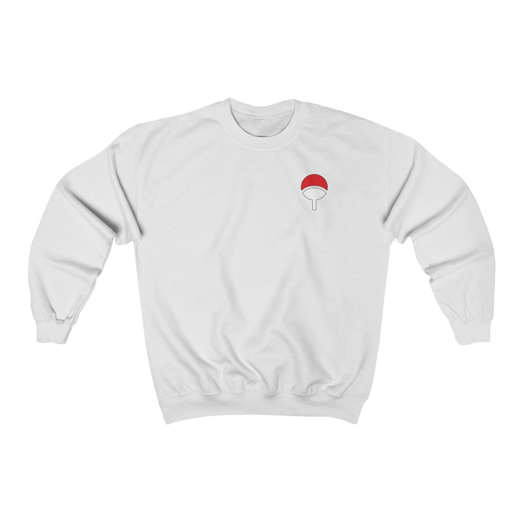Uchiha Clan Crest Naruto Anime Crewneck Sweatshirt - One Punch Fits