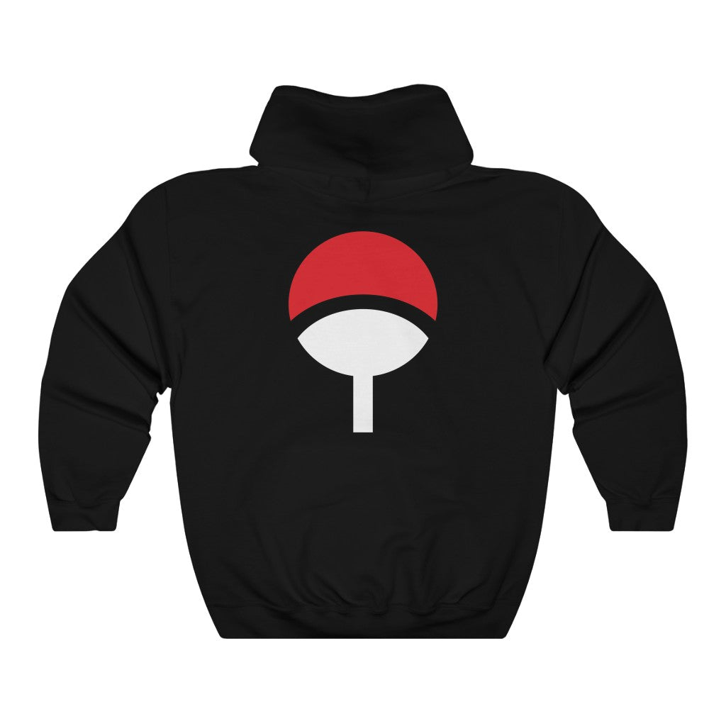 Uchiha Clan Crest Naruto Anime Hoodie (Front & Back Design) - One Punch Fits