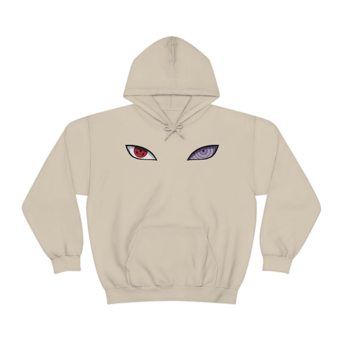Uchiha Eyes and Crest Naruto Anime Hoodie (Front & Back Design) - One Punch Fits