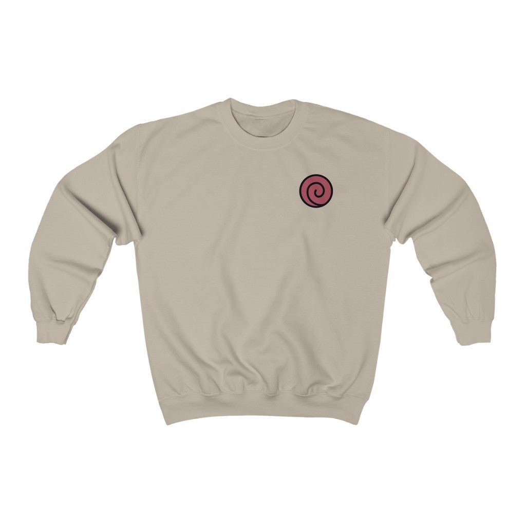 Uzumaki Crest Naruto Anime Crewneck Sweatshirt (Front & Back Design) - One Punch Fits