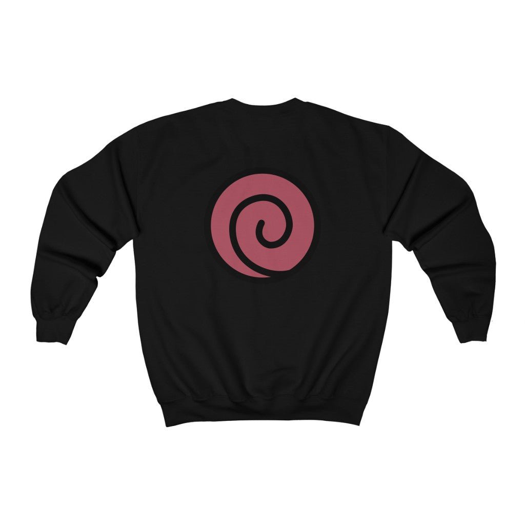 Uzumaki Crest Naruto Anime Crewneck Sweatshirt (Front & Back Design) - One Punch Fits