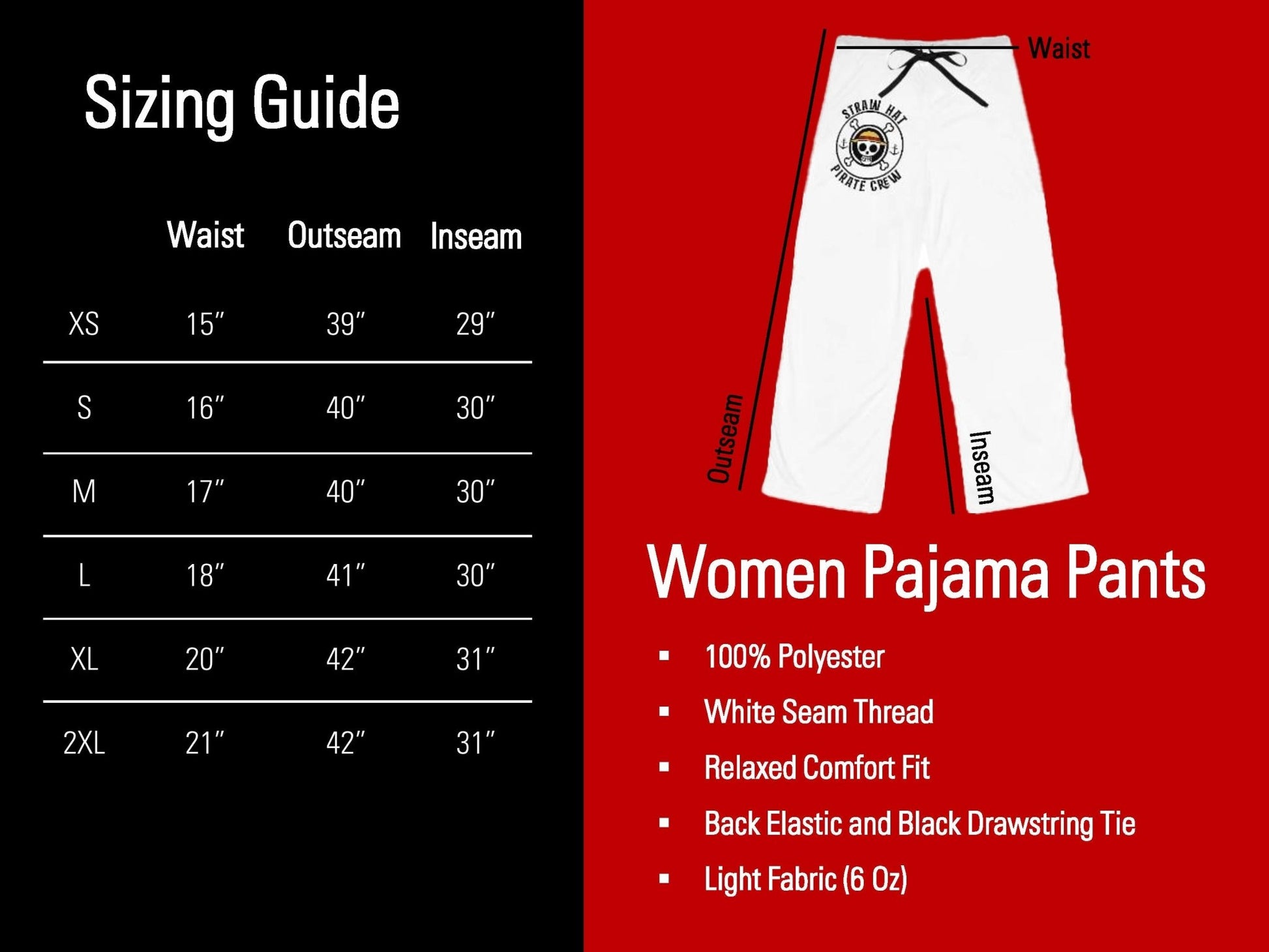 Water Element Women's Pajama Pants - One Punch Fits