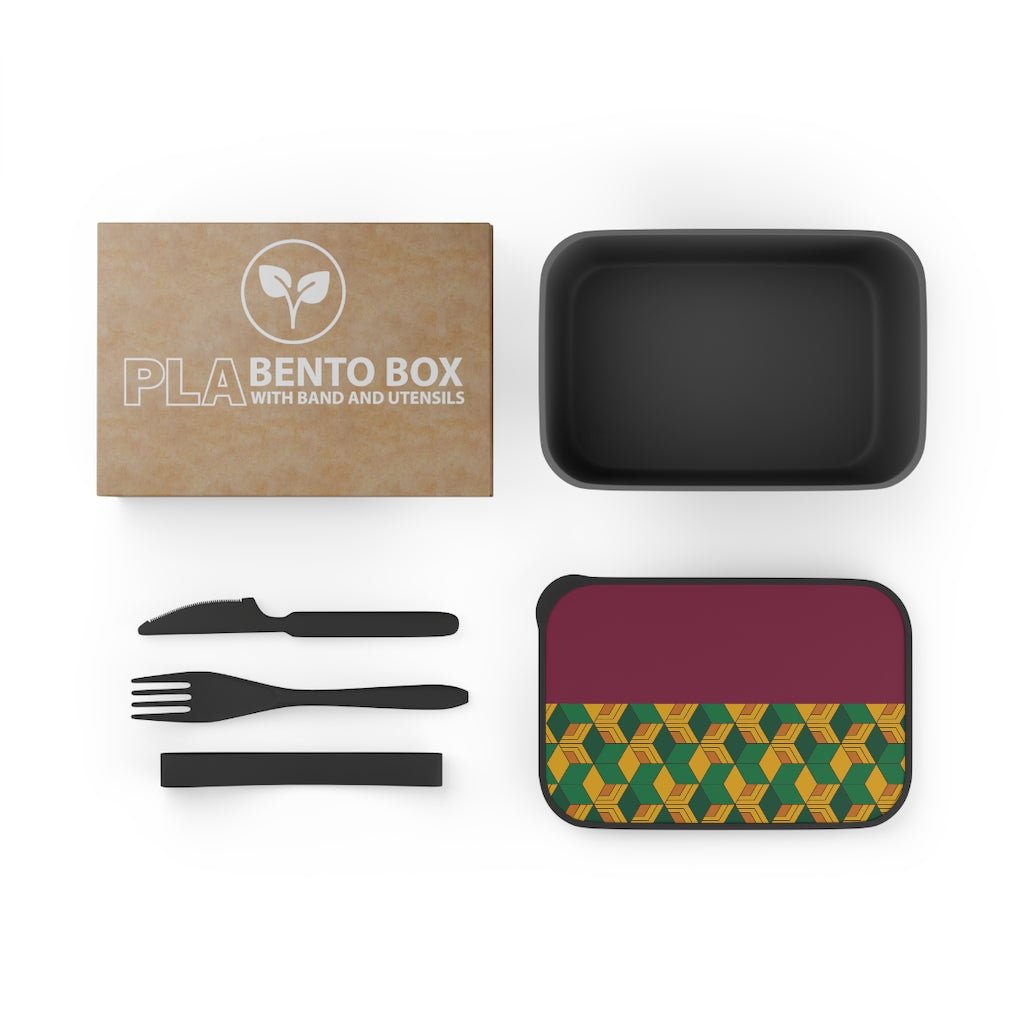 Water Hashira Bento Box with Band and Utensils - One Punch Fits