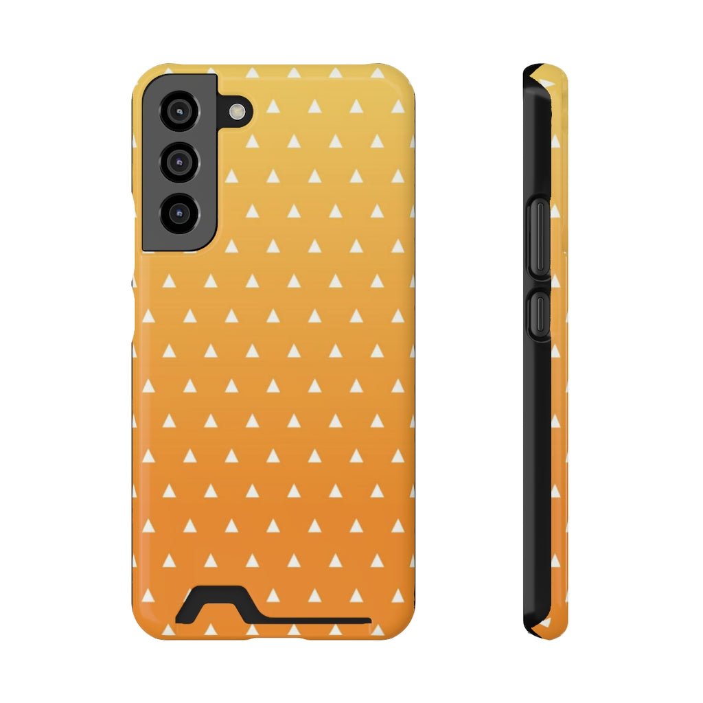 Zenitsu Phone Case With Card Holder - One Punch Fits