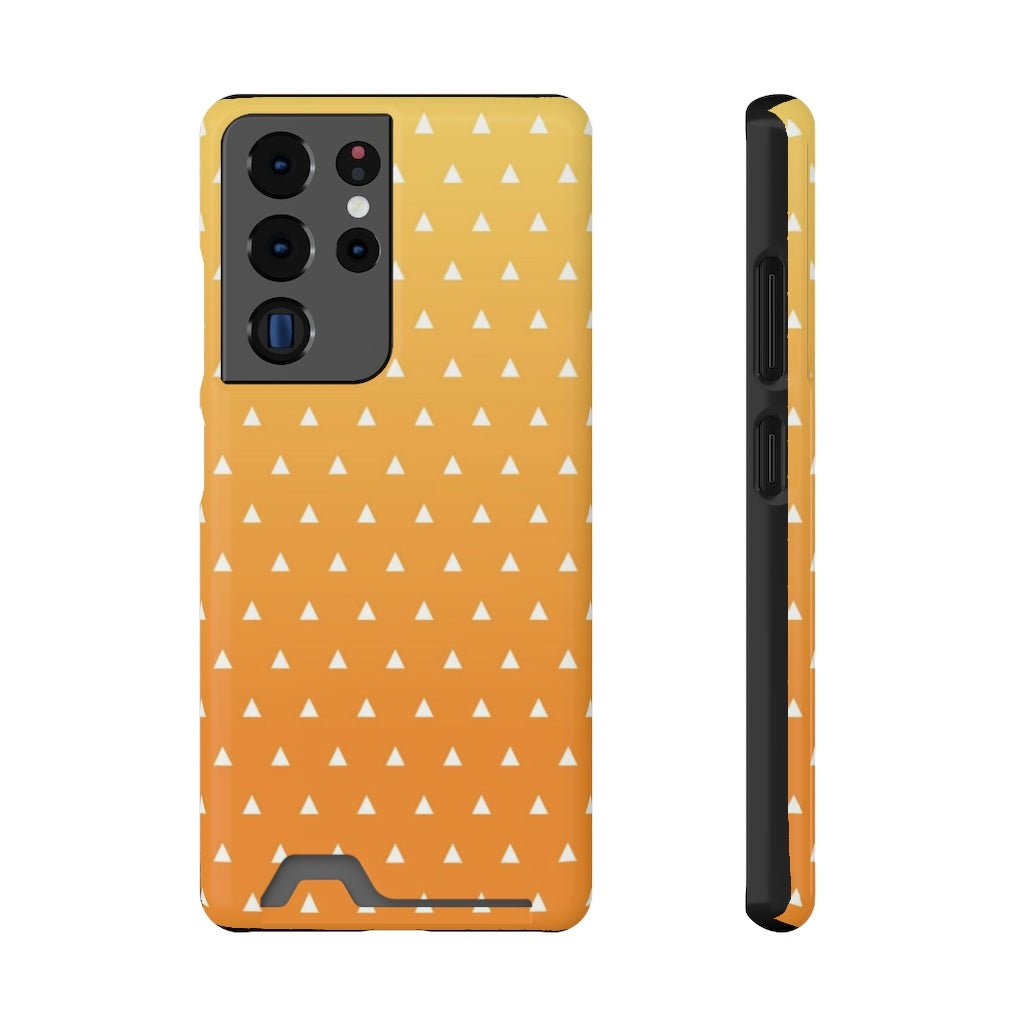 Zenitsu Phone Case With Card Holder - One Punch Fits